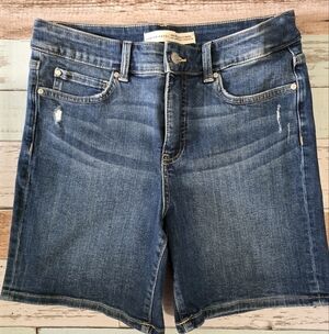 Denver Hayes Women's Dark Blue Denim Bermuda Shorts